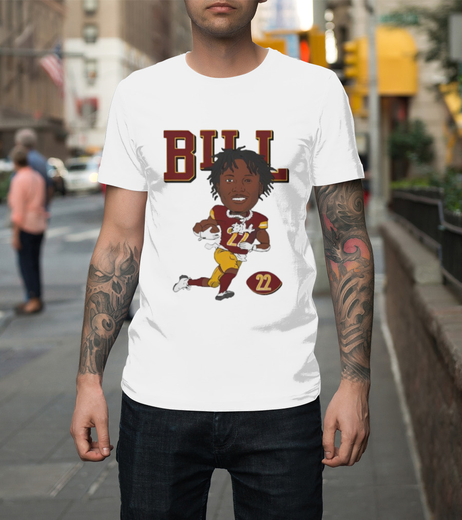 Bill Washington Commanders 22 Football Player Icon T-Shirt