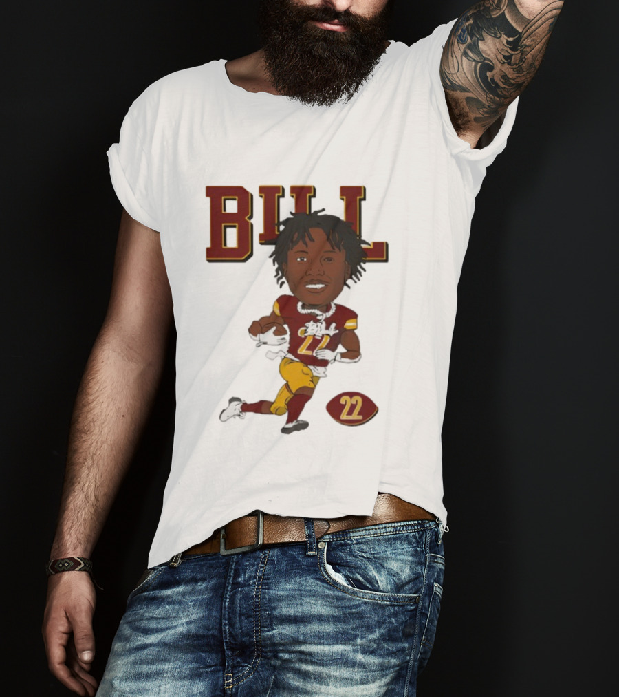 Bill Washington Commanders 22 Football Player Icon T-Shirt