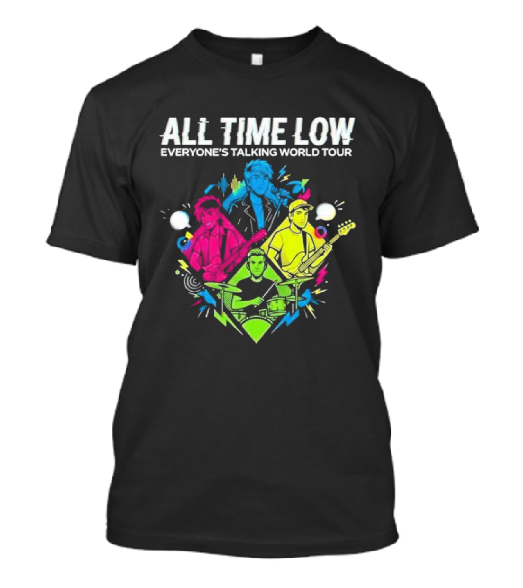 All Time Low Everyone’s Talking World Tour 2026 Event At OVO Hydro On January 20 Glasgow United Kingdom T-Shirt