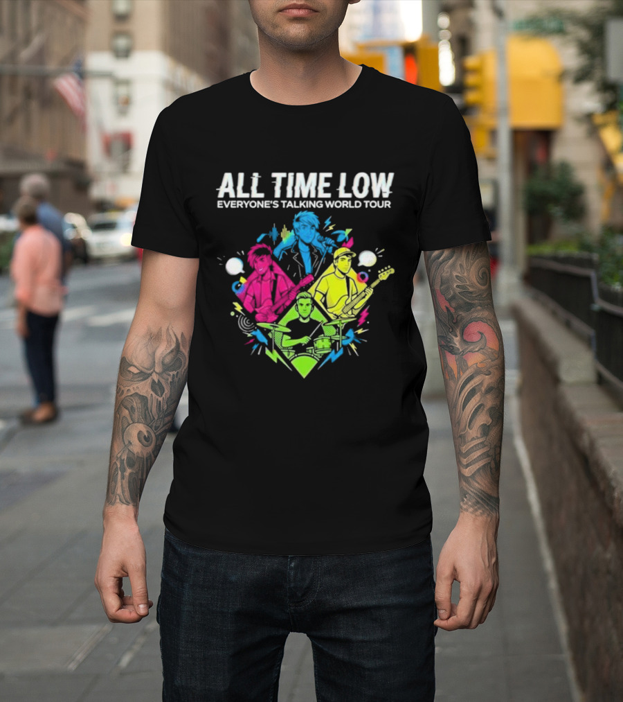 All Time Low Everyone’s Talking World Tour 2026 Event At OVO Hydro On January 20 Glasgow United Kingdom T-Shirt