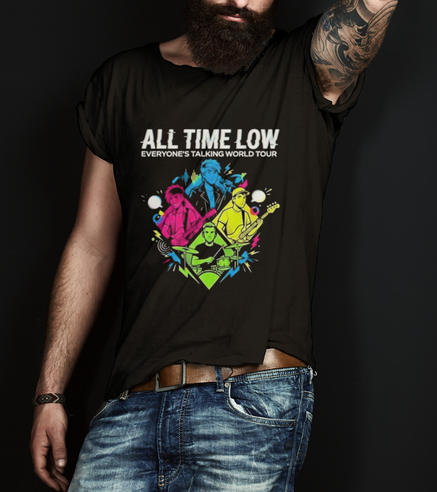 All Time Low Everyone’s Talking World Tour 2026 Event At OVO Hydro On January 20 Glasgow United Kingdom T-Shirt