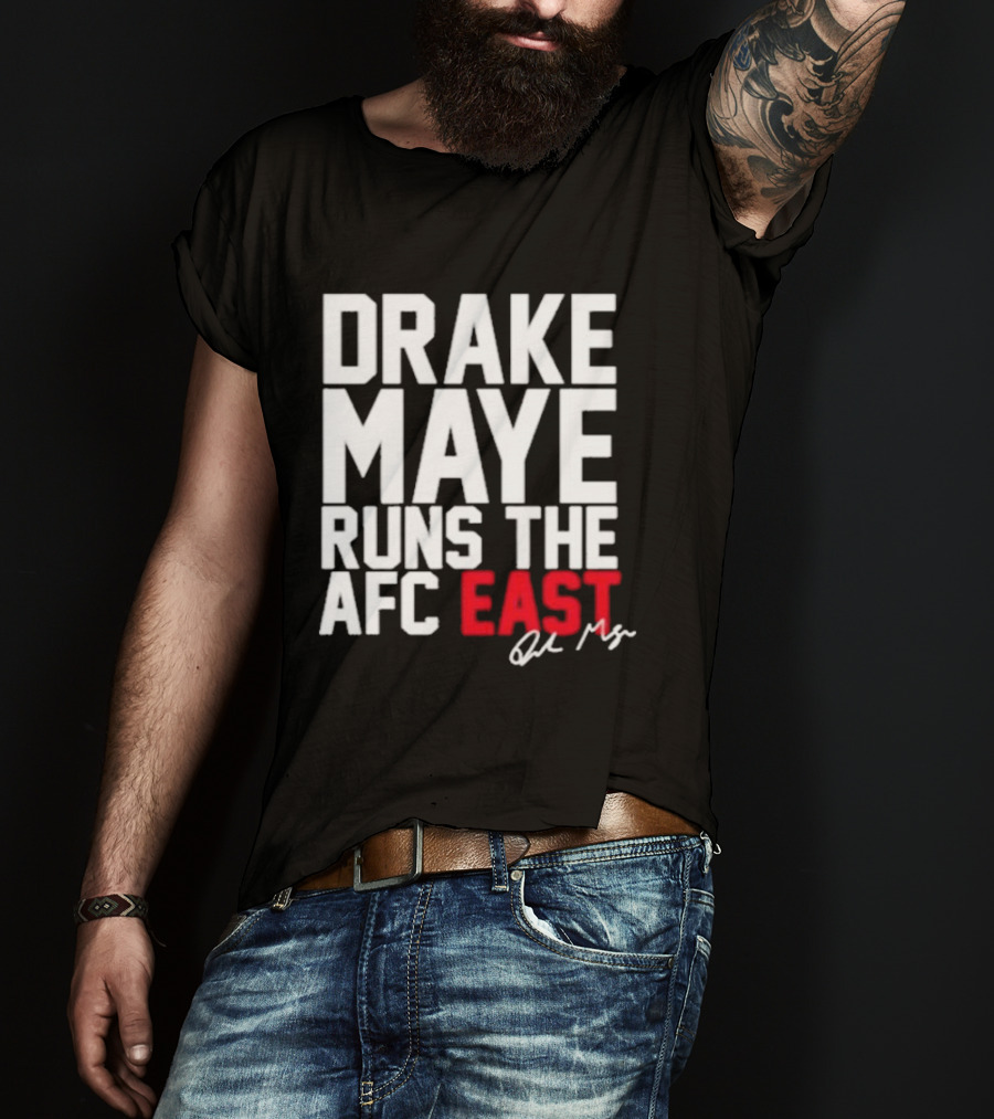 Drake Maye Runs The AFC East T-Shirt