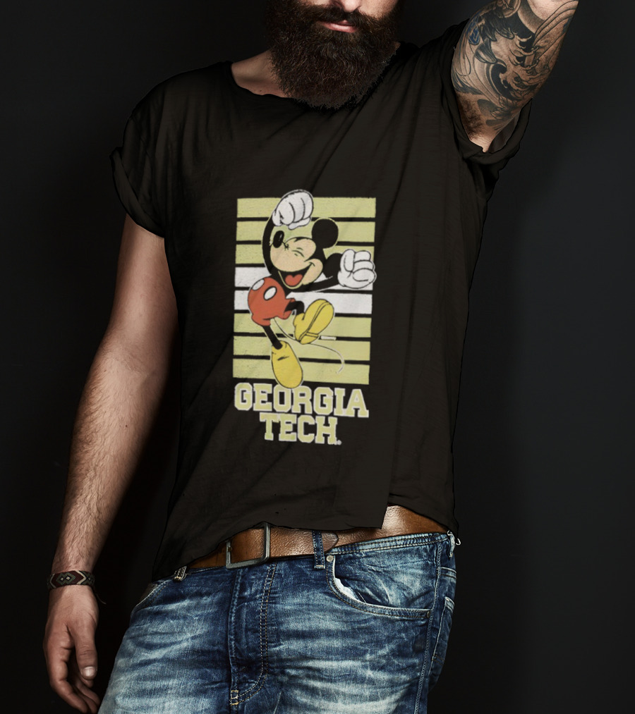 Georgia Tech Yellow Jackets Mickey Mouse T-Shirt