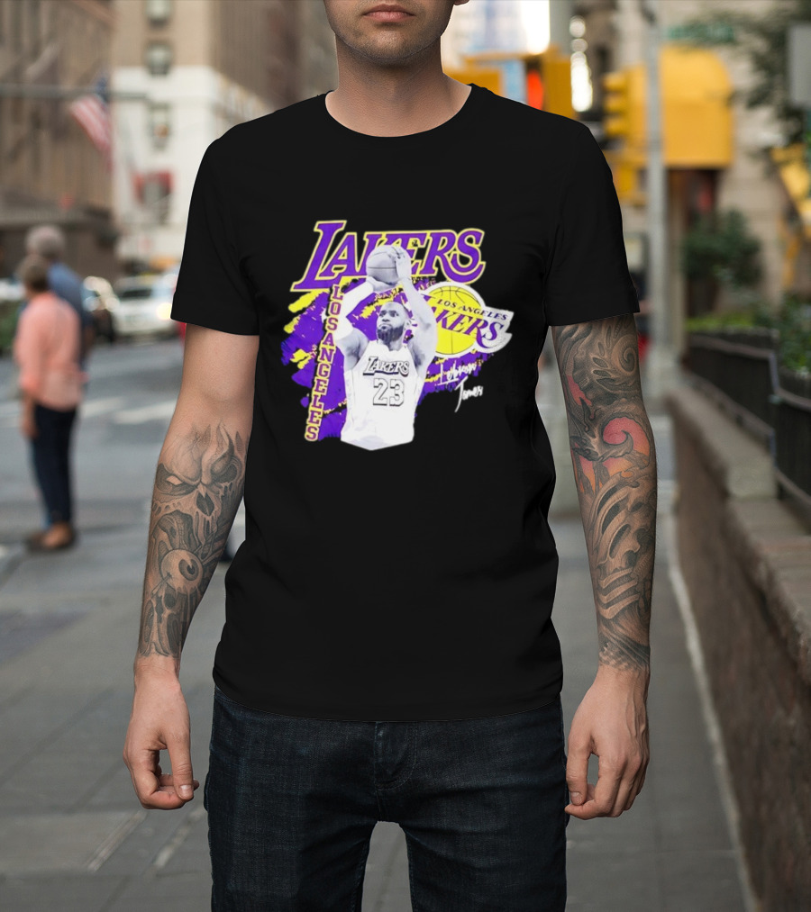 Los Angeles Lakers LeBron James 23 Basketball NBA Team T-Shirt