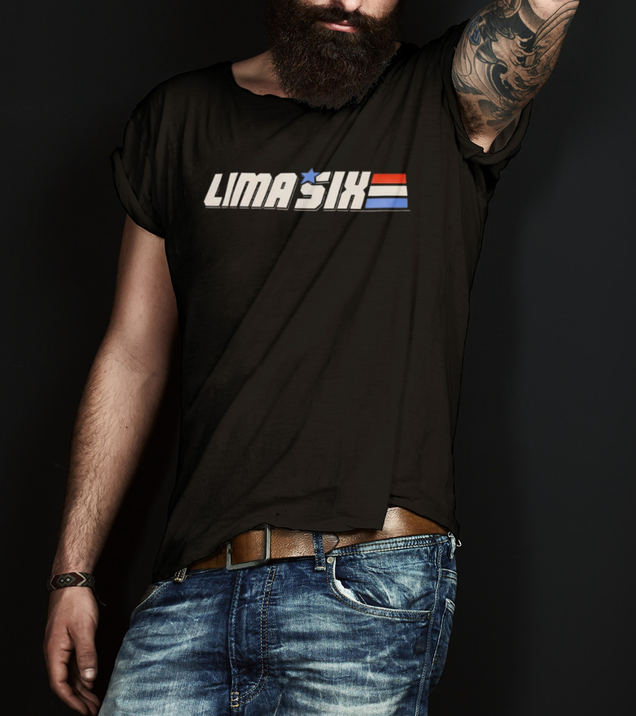 Lima Six Star Stripes Red White Blue T-Shirt