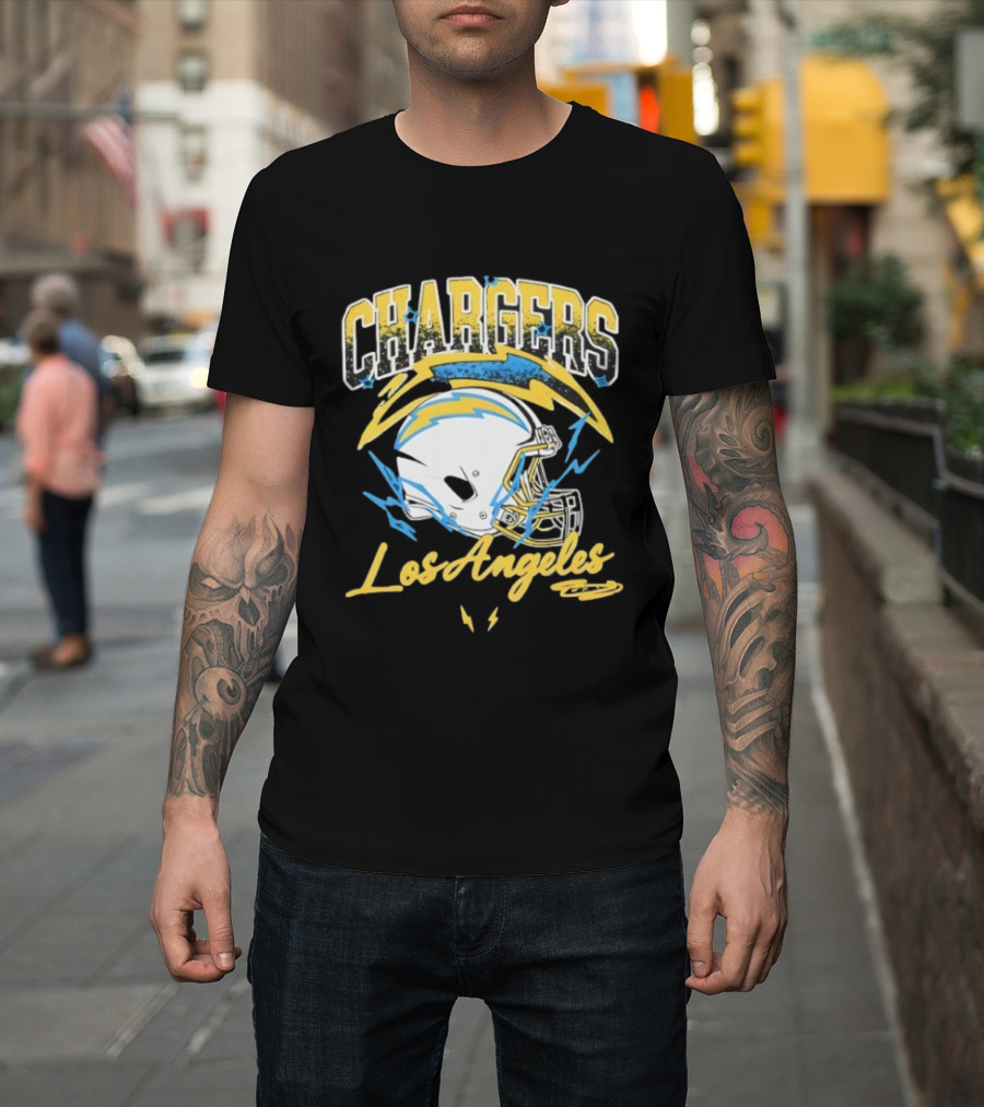 Los Angeles Chargers Lightning Helmet Sry Not Sry T-Shirt