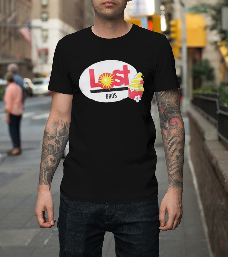 Lost Bros Pineapple Swirl Cupcake Sunburst T-Shirt