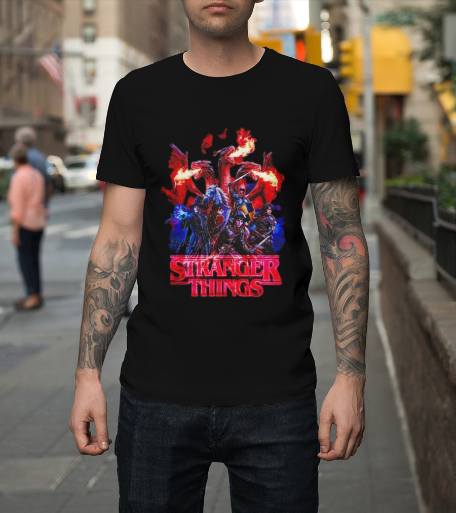 Stranger Things Dragon Fantasy Adventure T-Shirt