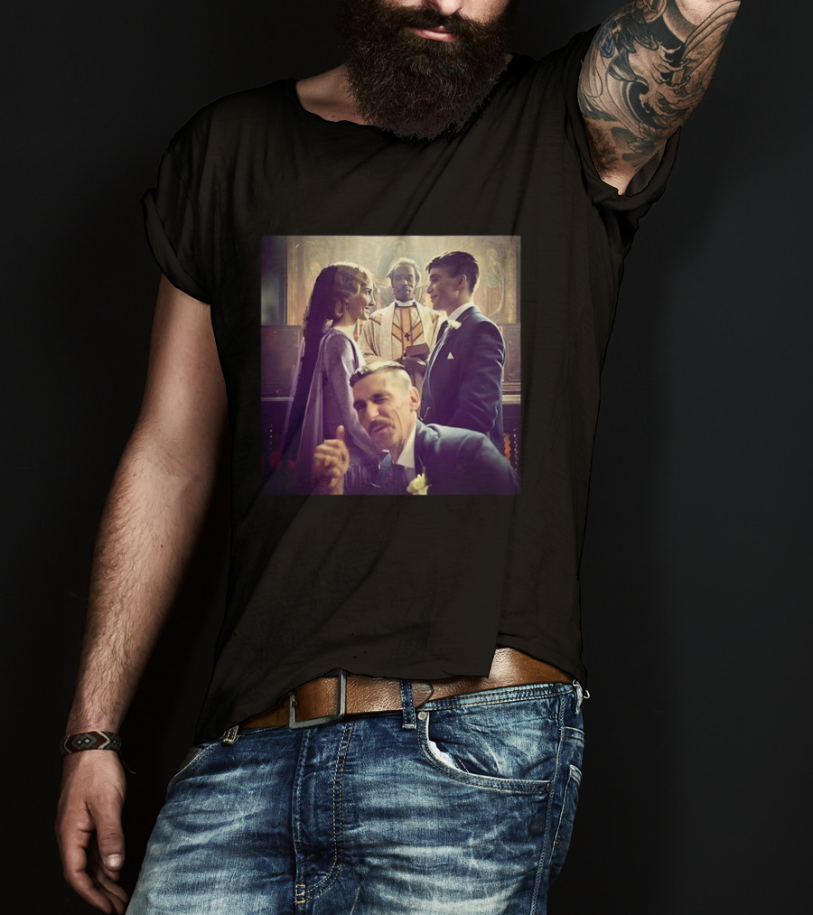 Tommy Shelby Grace Burgess Wedding Scene Peaky Blinders TV Series T-Shirt
