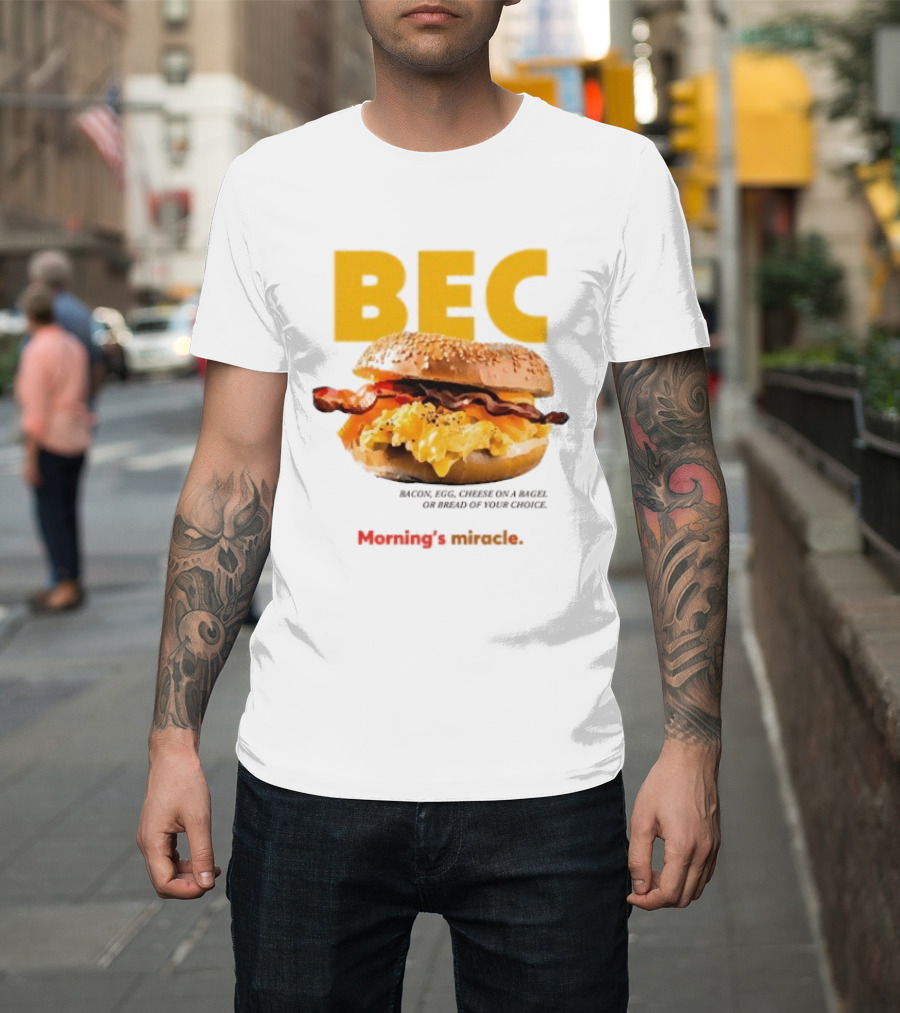 BEC Bacon Egg Cheese Choice Bagel Bread T-Shirt