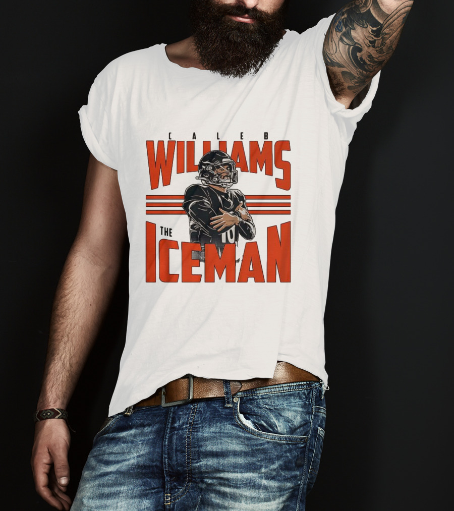 Caleb Williams The Iceman Celebration Number 10 Football Sportswear T-Shirt