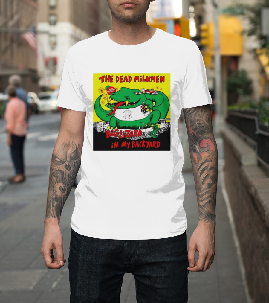 The Dead Milkmen Big Lizard In My Backyard 40th Anniversary Retro Album T-Shirt