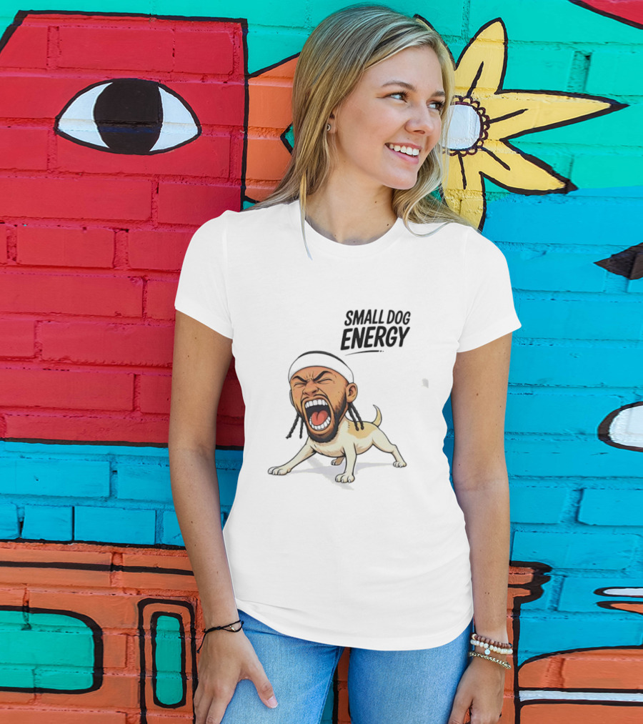 Chihuahua Small Dog Energy Funny Cartoon T-Shirt