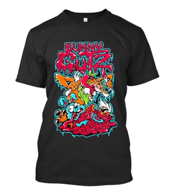 Bunny Gutz Killer Acid Cartoon Dripping Vivid T-Shirt