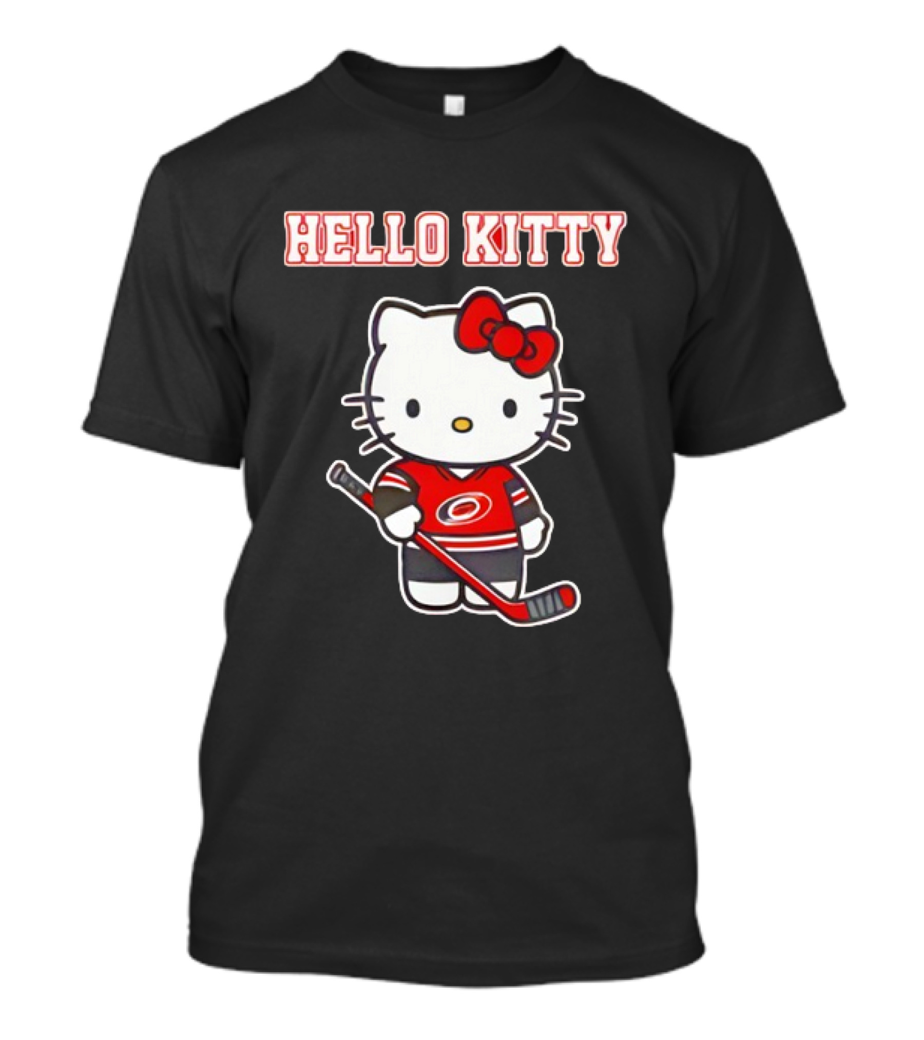Carolina Hurricanes Hello Kitty Night Cute Hockey T-Shirt