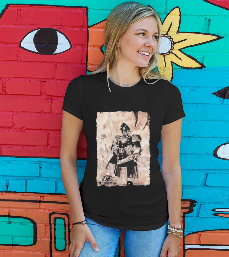 Grimdark Commissar Warhammer 40k Chainsword Artillery T-Shirt