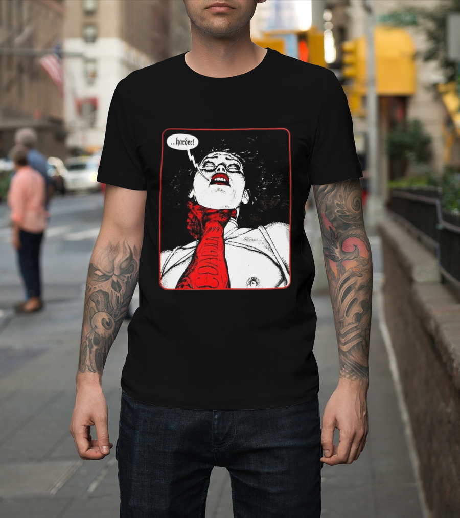 Punzadas De Fantasmas Mujer Con Corbata Rojo Cora 1999 Harder T-Shirt