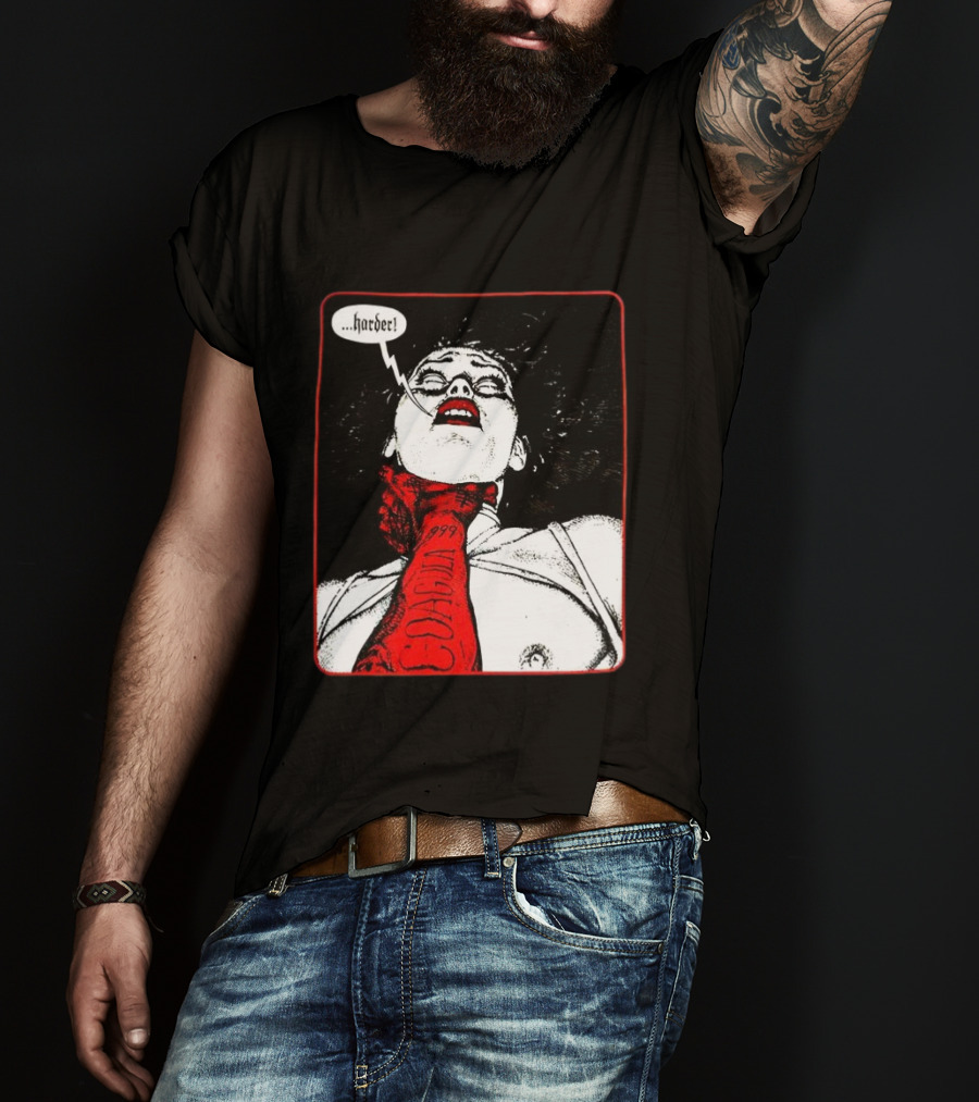Punzadas De Fantasmas Mujer Con Corbata Rojo Cora 1999 Harder T-Shirt
