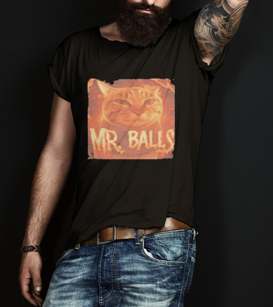 Mr Balls Cat T-Shirt