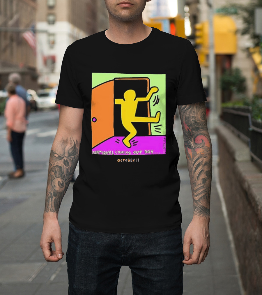 National Coming Out Day October 11 Keith Haring T-Shirt