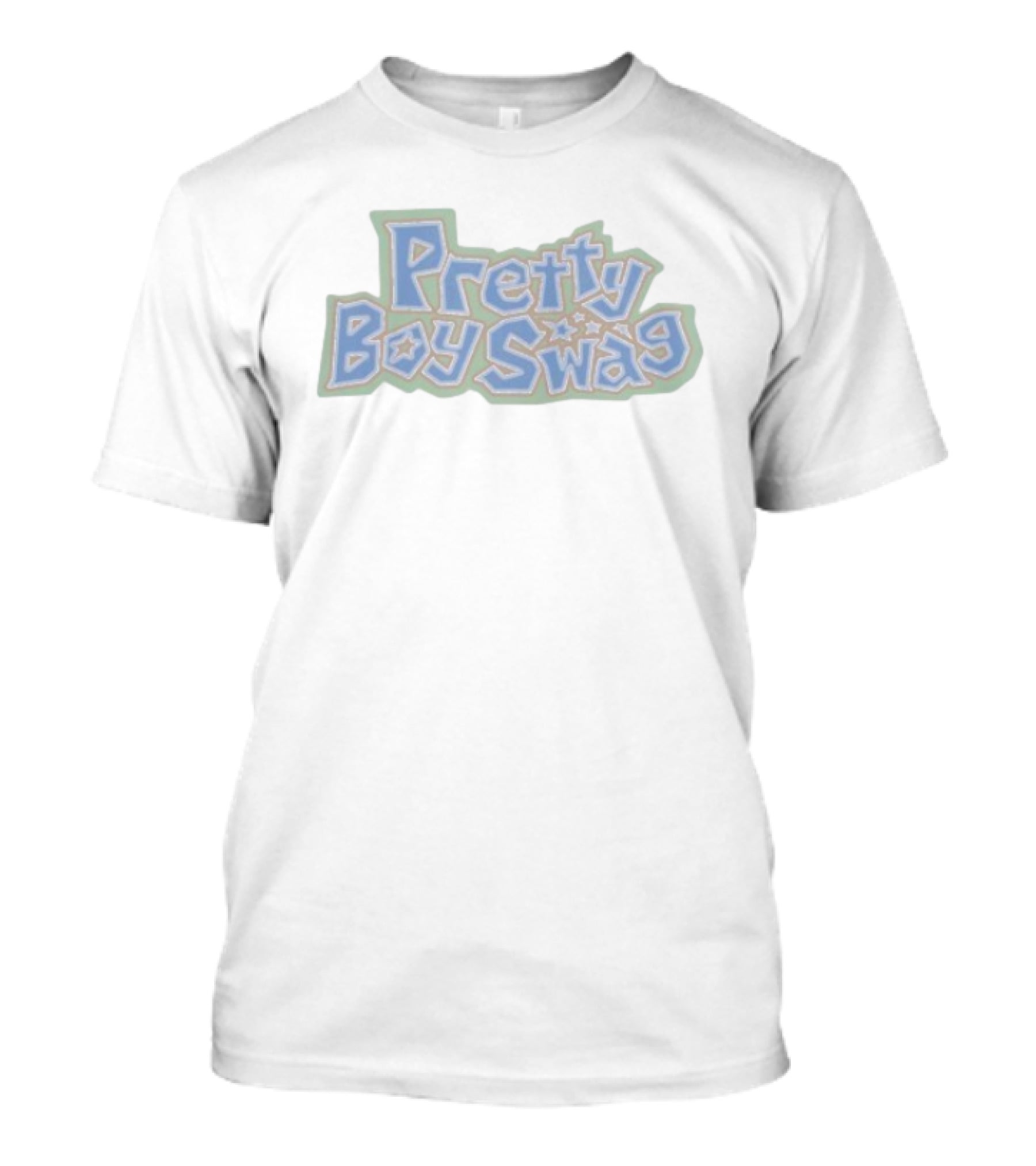 Pretty Boy Swag Retro Style Stars Typography T-Shirt