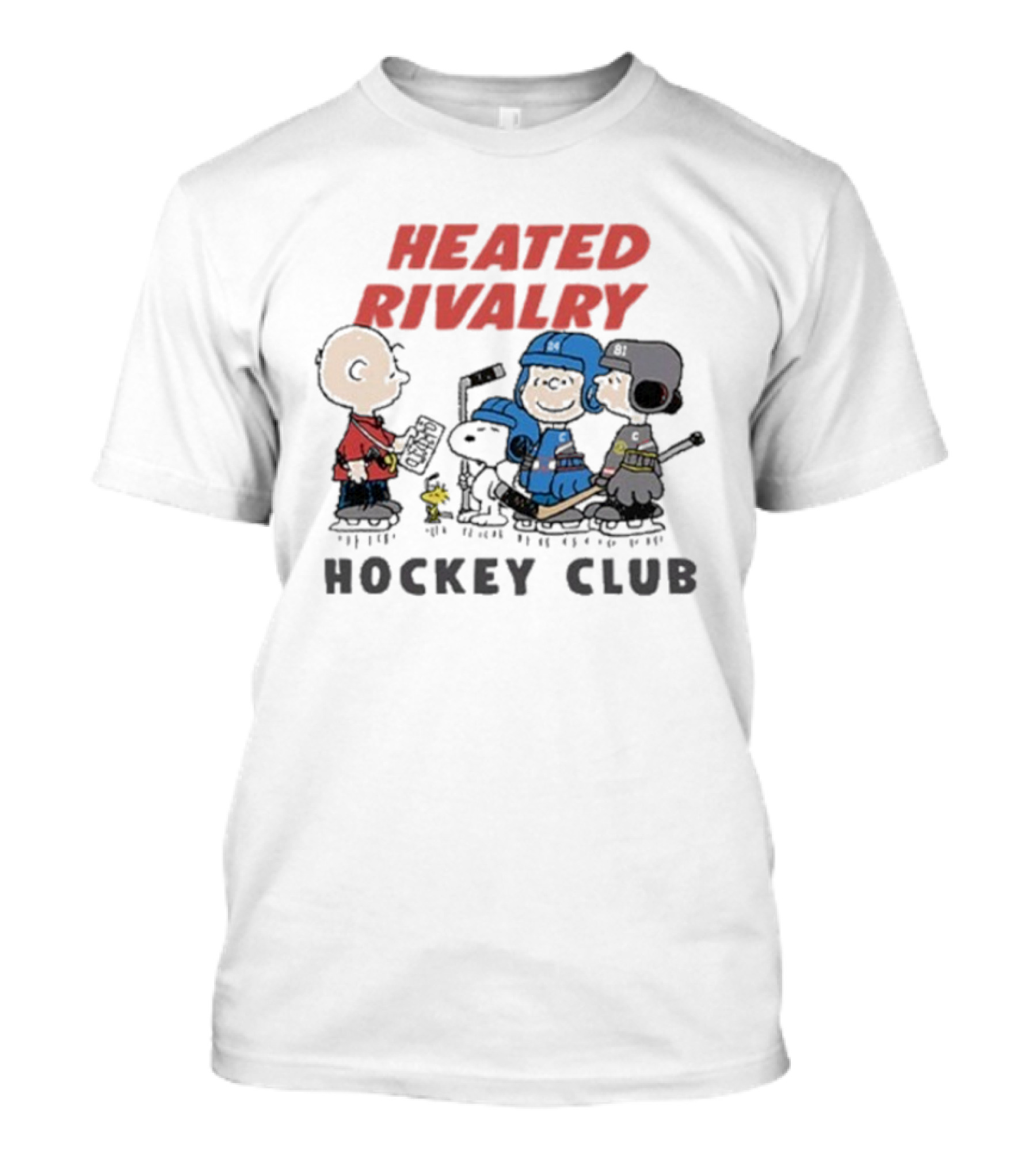 Snoopy Charlie Brown The Peanuts Heated Rivalry Hockey Club T-Shirt