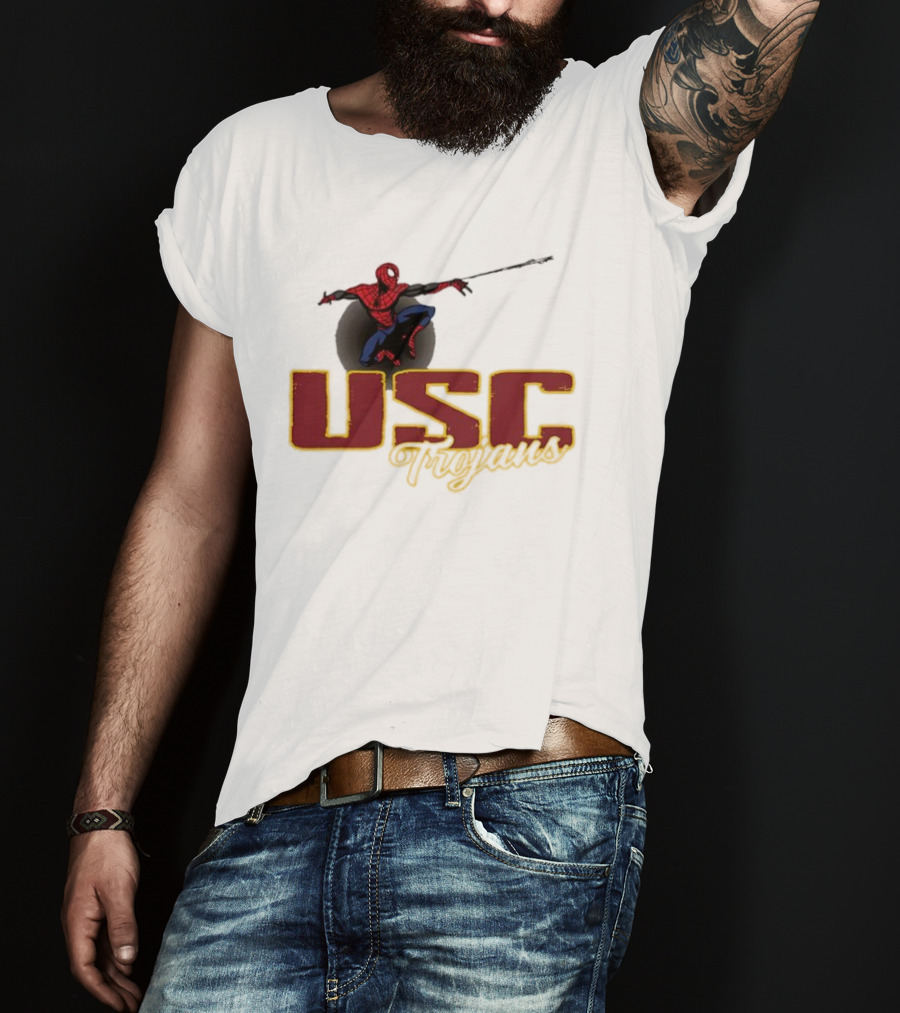 USC Trojans Marvel Spider Man Collaboration T-Shirt