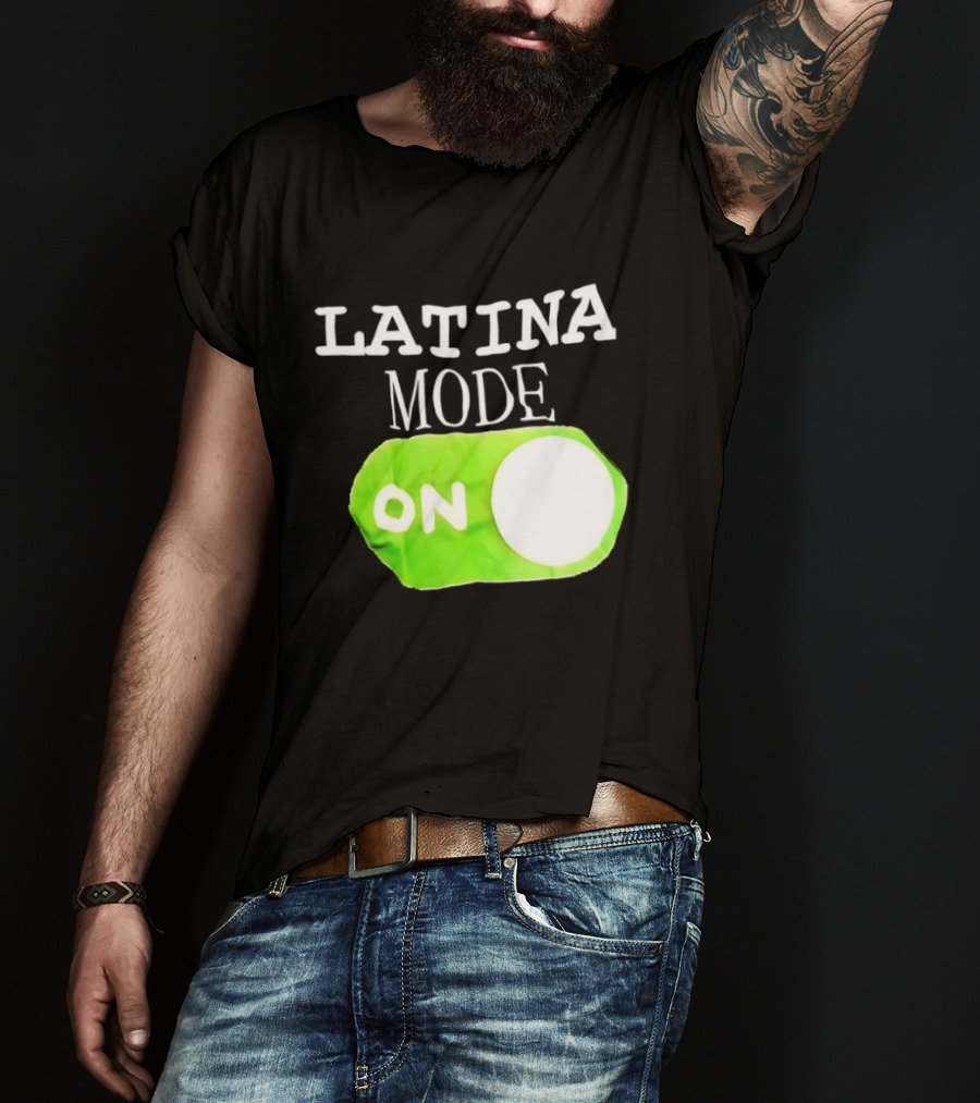 Latina Mode On Switch Green Circle T-Shirt