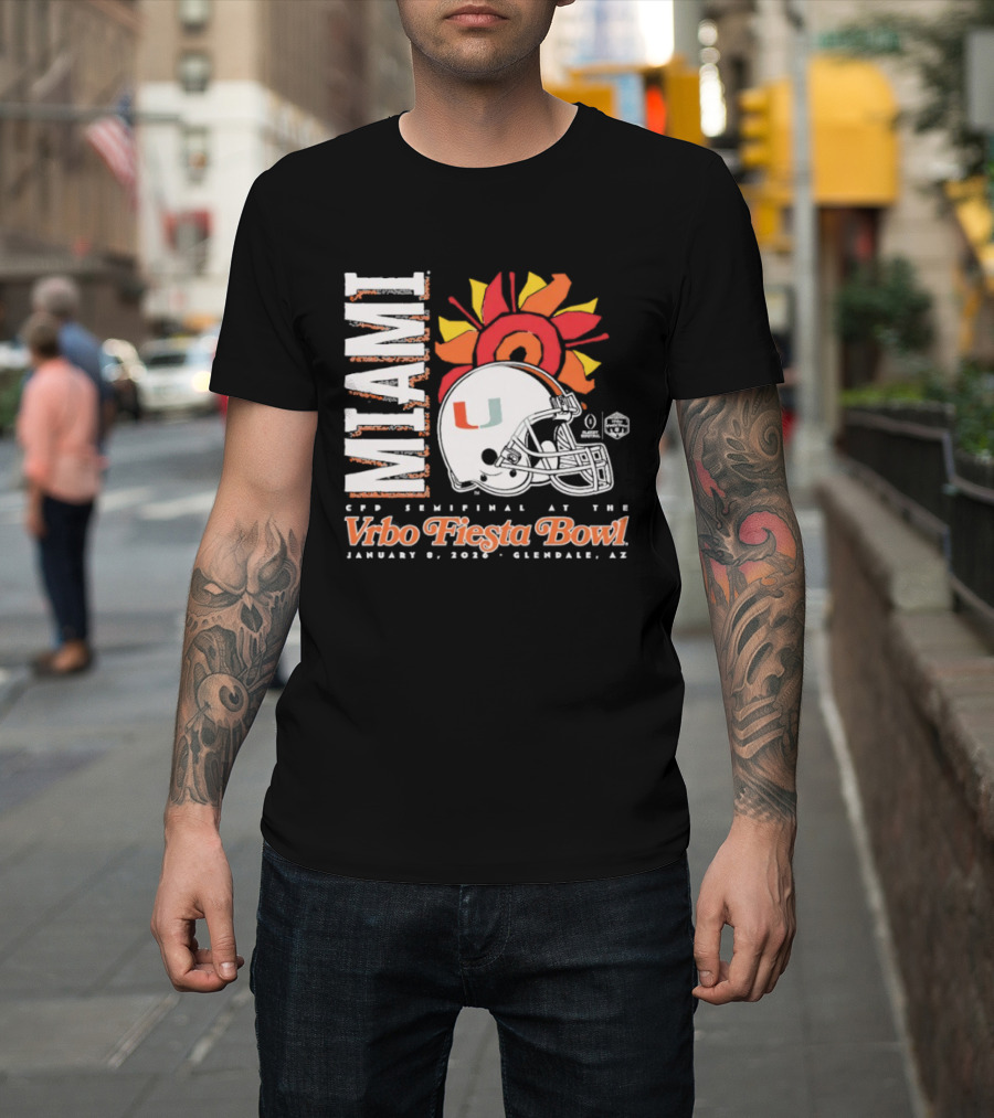 Miami 2026 CFP Semifinal Vrbo Fiesta Bowl January 1 Glendale Arizona T-Shirt
