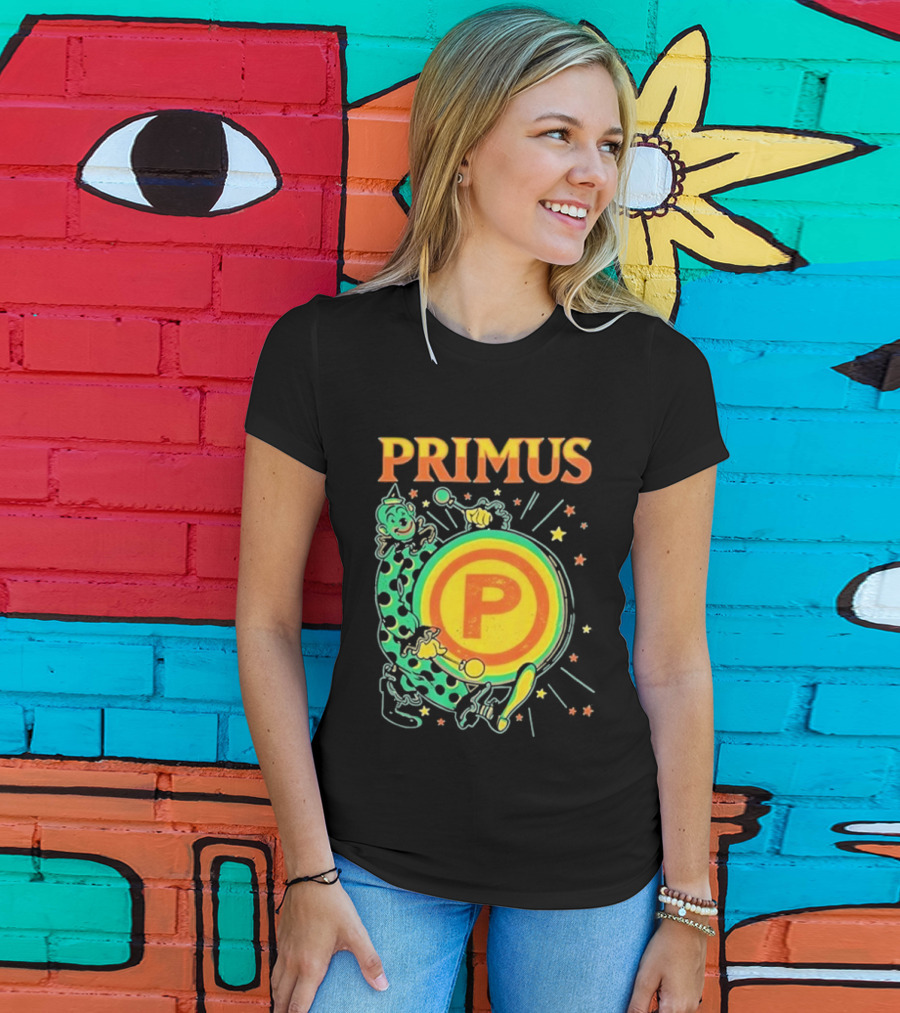Primus Send In The Clowns New Year's Eve Oakland 2025 Event Featuring Drummer T-Shirt