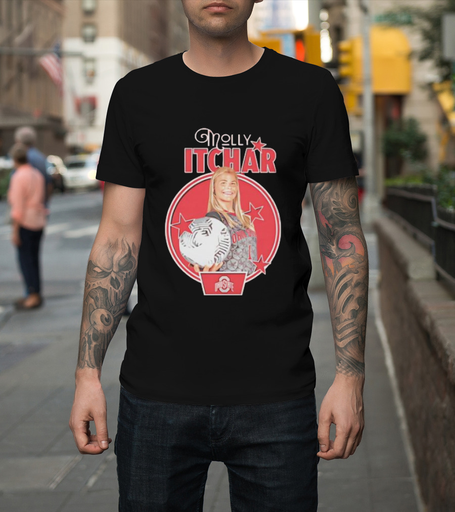 Molly Pritchard Ohio State Soccer Star With Ball And Stars T-Shirt