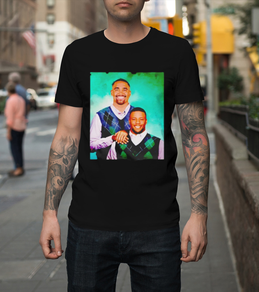 Saquon Barkley Philly Step Brothers Sweater Duo T-Shirt