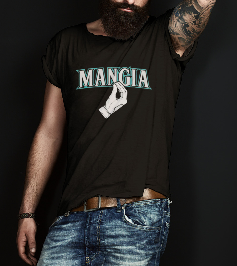 Mangia Seattle Italian Hand Gesture T-Shirt