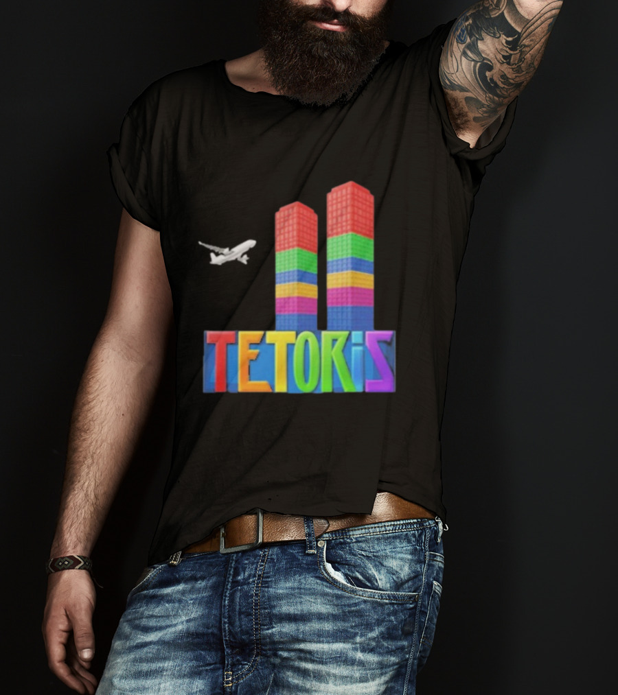 Tetoris Block Towers And Plane T-Shirt