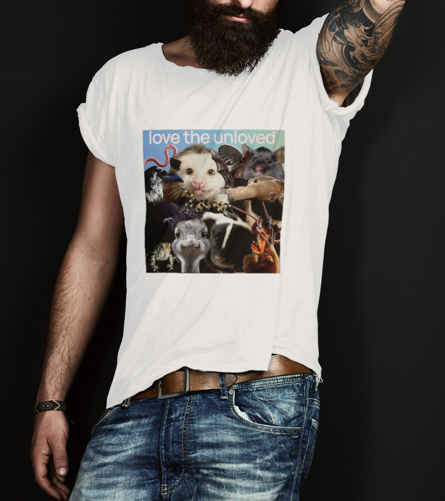 Love The Unloved Animal Collage T-Shirt