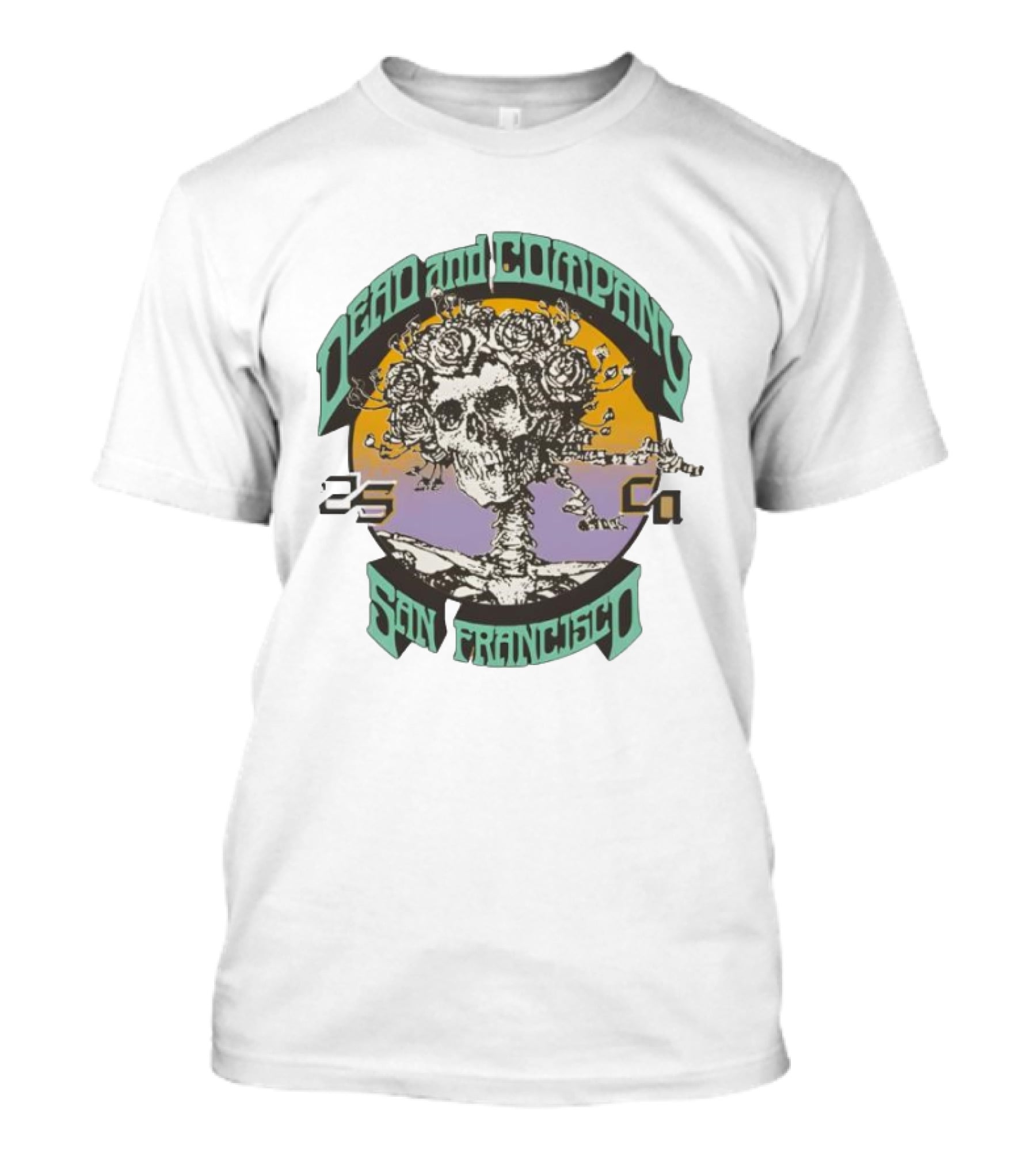 Dead And Company Bertha San Francisco Rose Skull T-Shirt