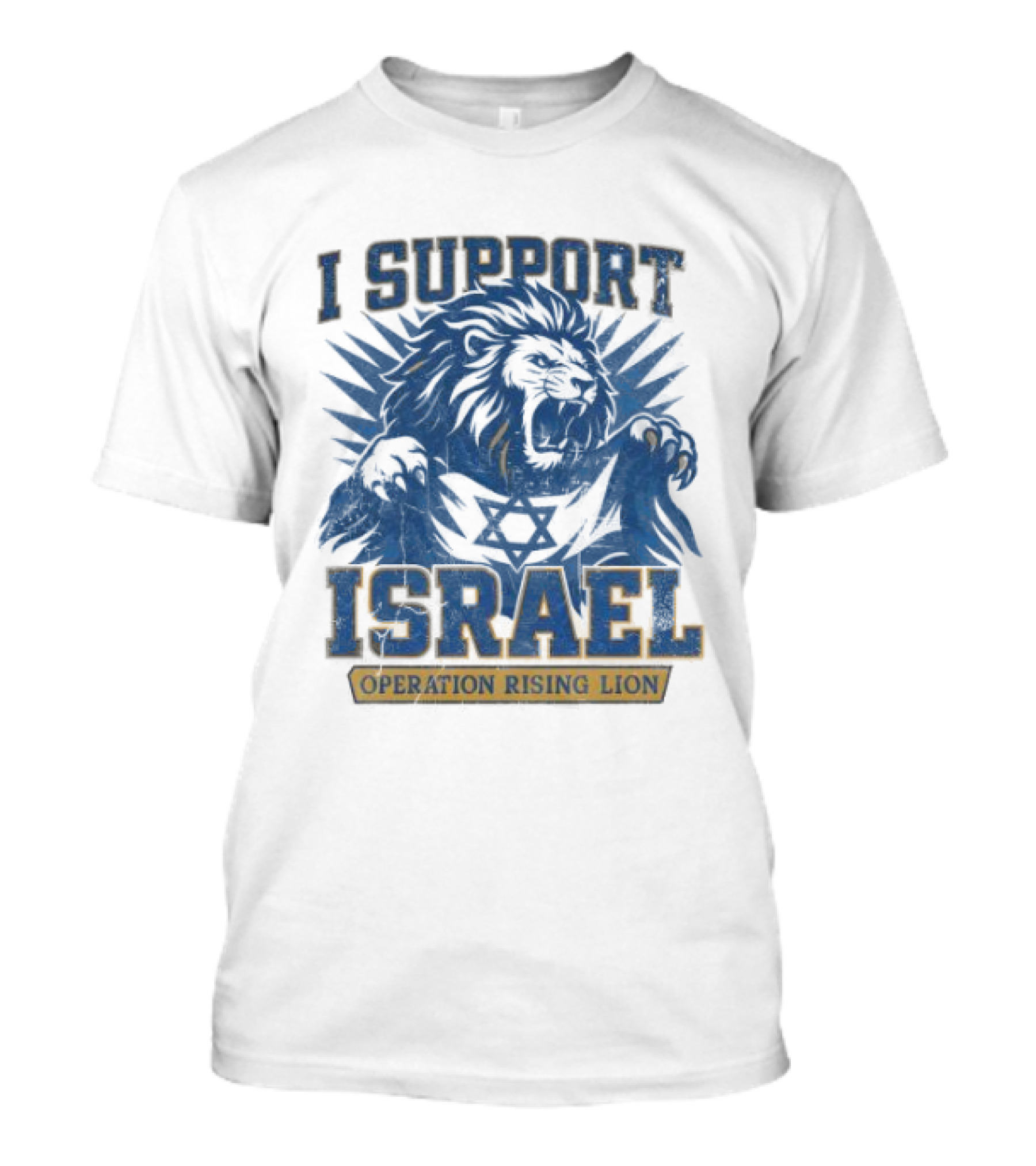 I Support Israel Operation Rising Lion Lionhead T-Shirt