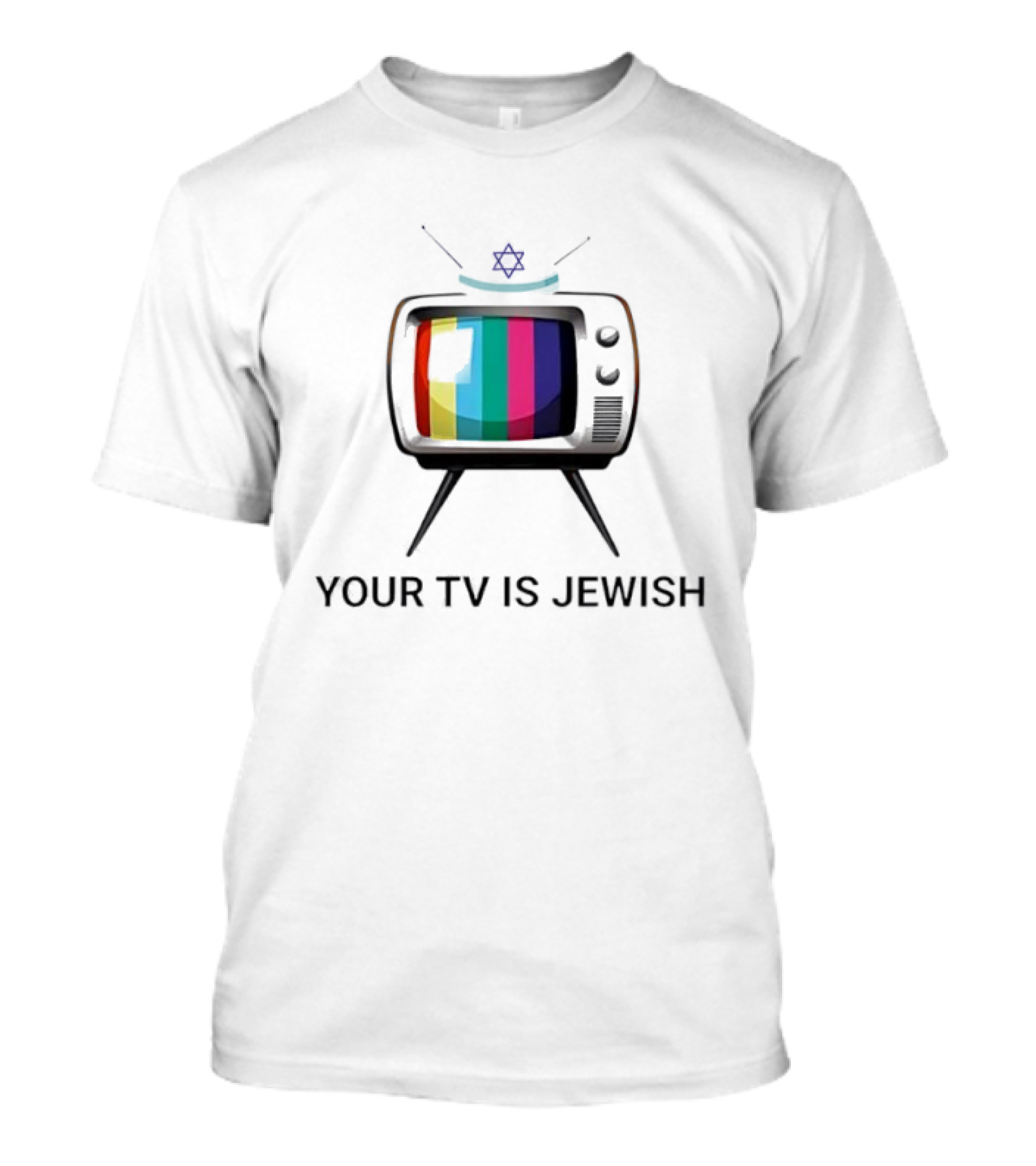 Your TV Is Jewish Star Of David Retro Television T-Shirt