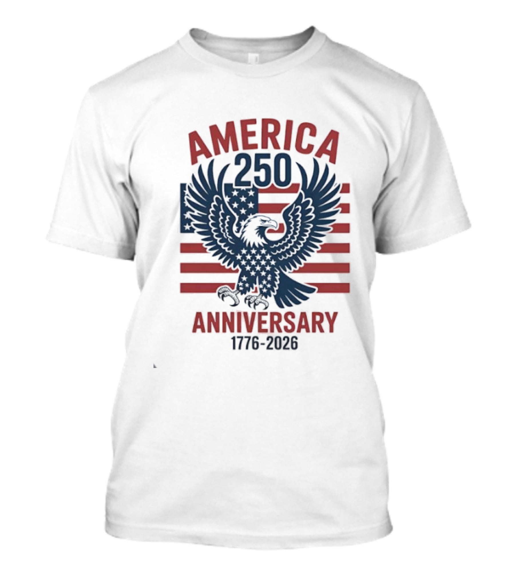 America 250th Anniversary 1776 2026 Eagle And Flag Celebration T-Shirt