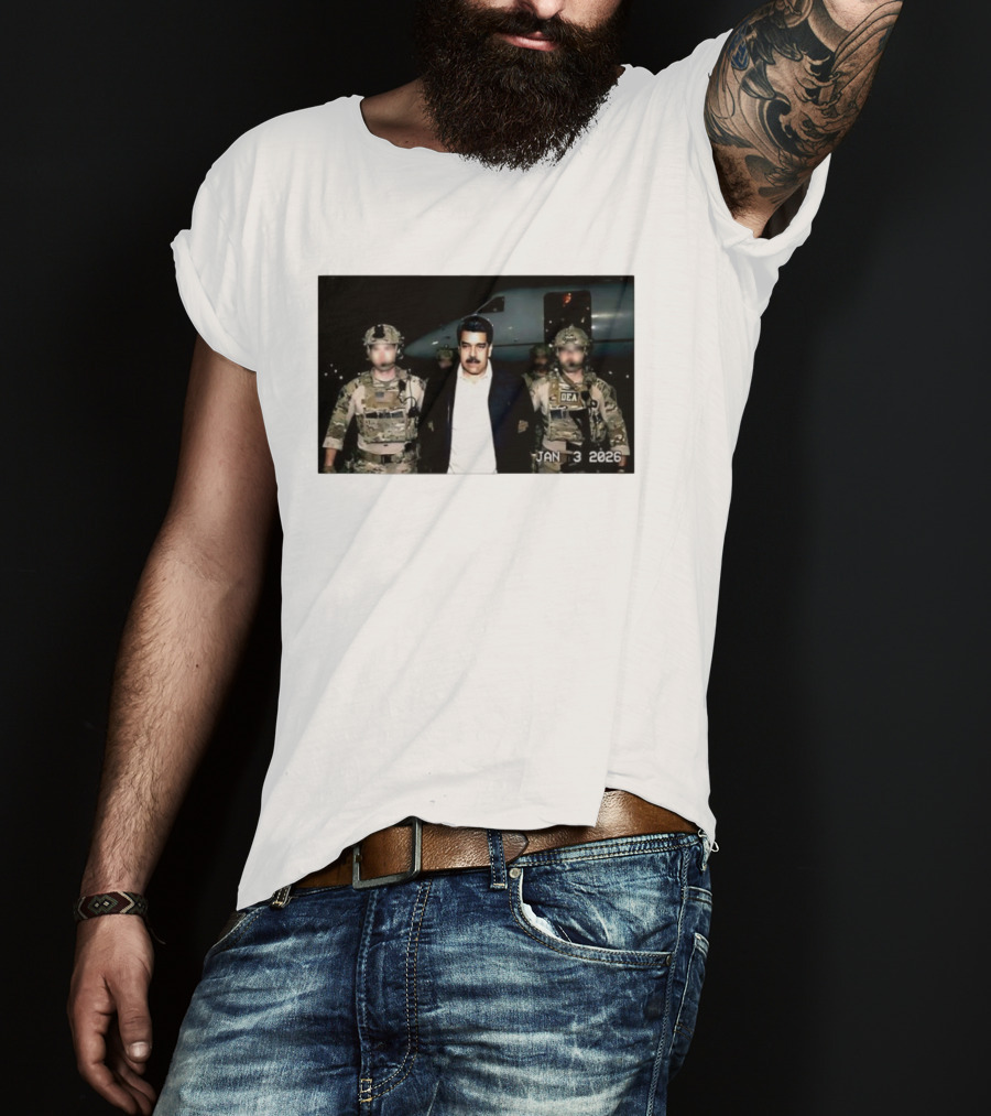 Nicolas Maduro Arrested DEA January 3 2026 T-Shirt