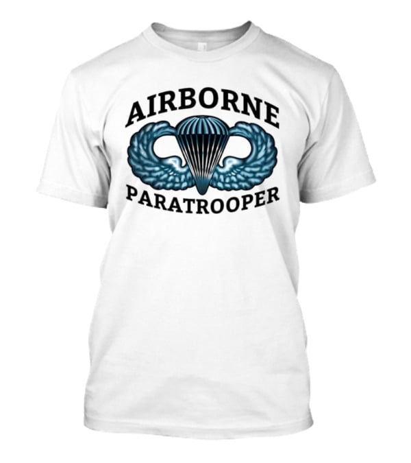 Airborne Paratrooper Wings Insignia America Est 1976 T-Shirt