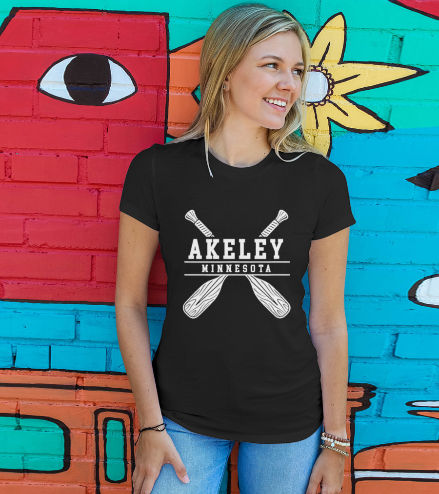 Akeley Minnesota Lake Paddle Adventure Outdoor Nature T-Shirt