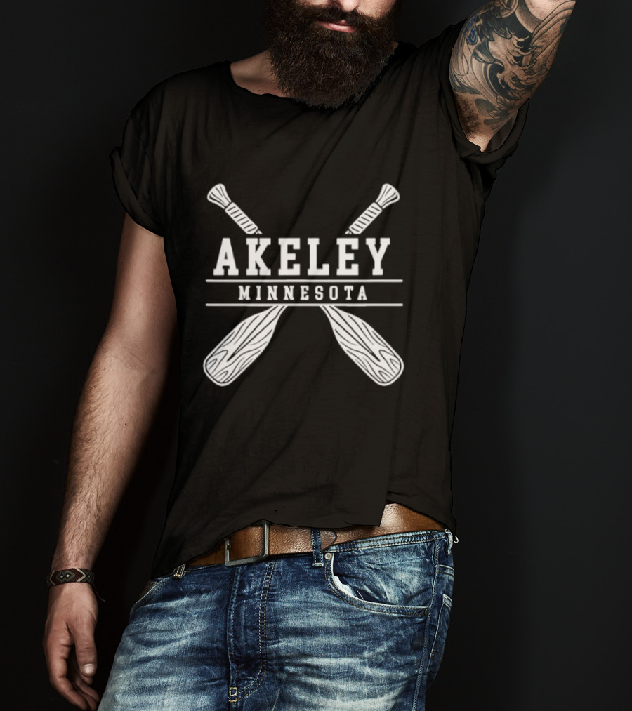 Akeley Minnesota Lake Paddle Adventure Outdoor Nature T-Shirt