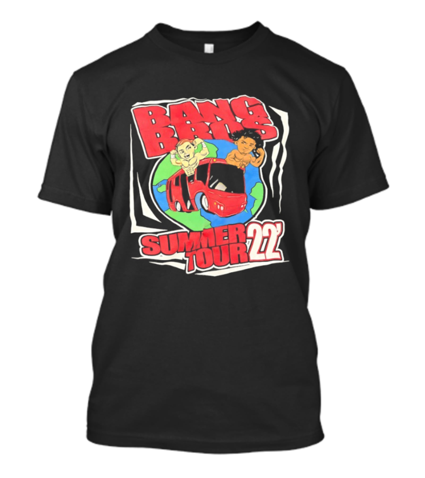 Bang Bros Summer Tour 2022 Globe And Van Adventure T-Shirt
