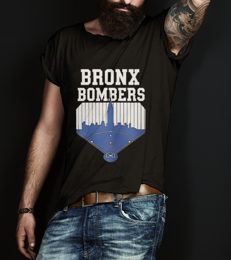 Bronx Bombers Baseball Skyline T-Shirt