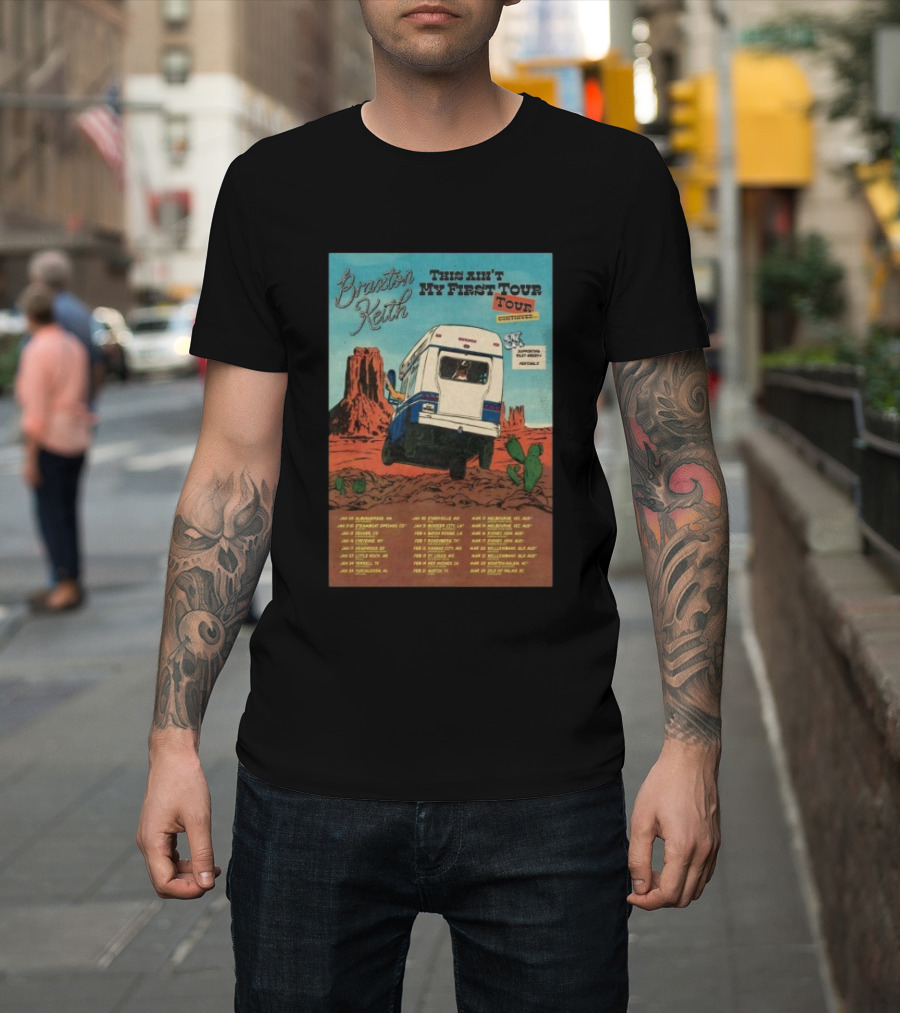 Braxton Keith This Ain't My First Tour 2026 Dates Bus Desert Scene T-Shirt