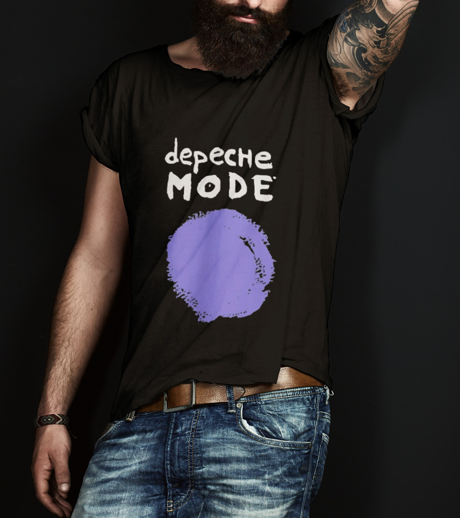 Depeche Mode Devotional Band Purple Circle T-Shirt