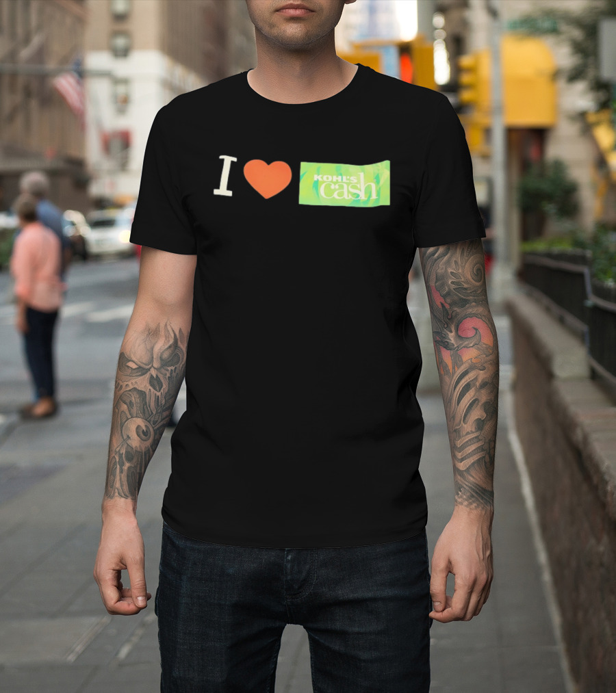 I Love Kohl's Cash Green Heart T-Shirt