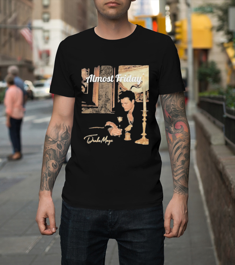 Almost Friday Drake Maye Surreal Collage Assembly T-Shirt