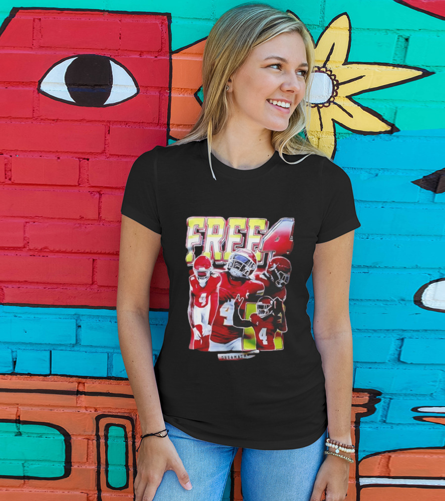 Free 4 Rashee Rice Kansas City Chiefs Dreamathon T-Shirt